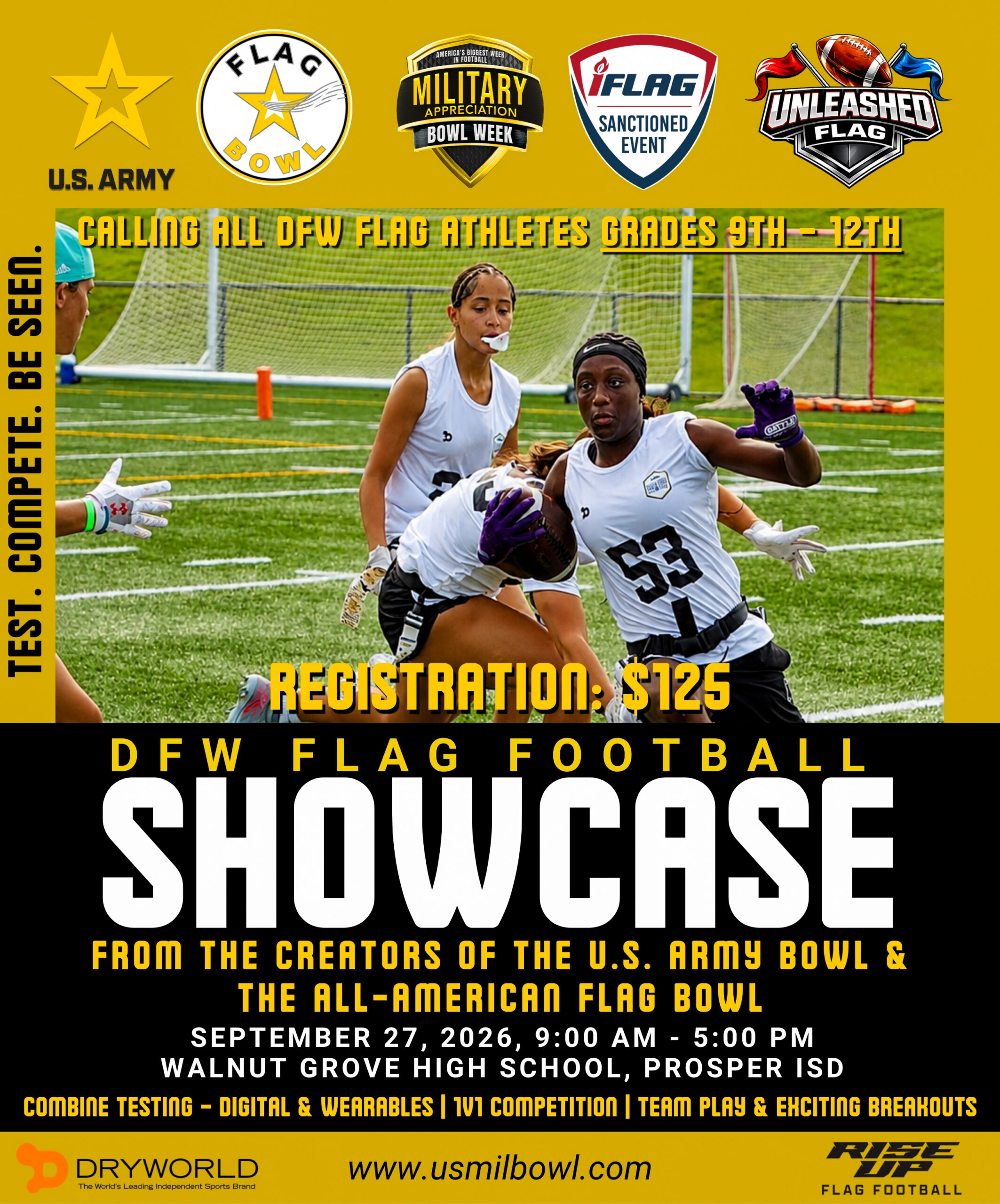 UPDATED DFW FLAG FOOTBALL SHOWCASE (8.24.26) - 1