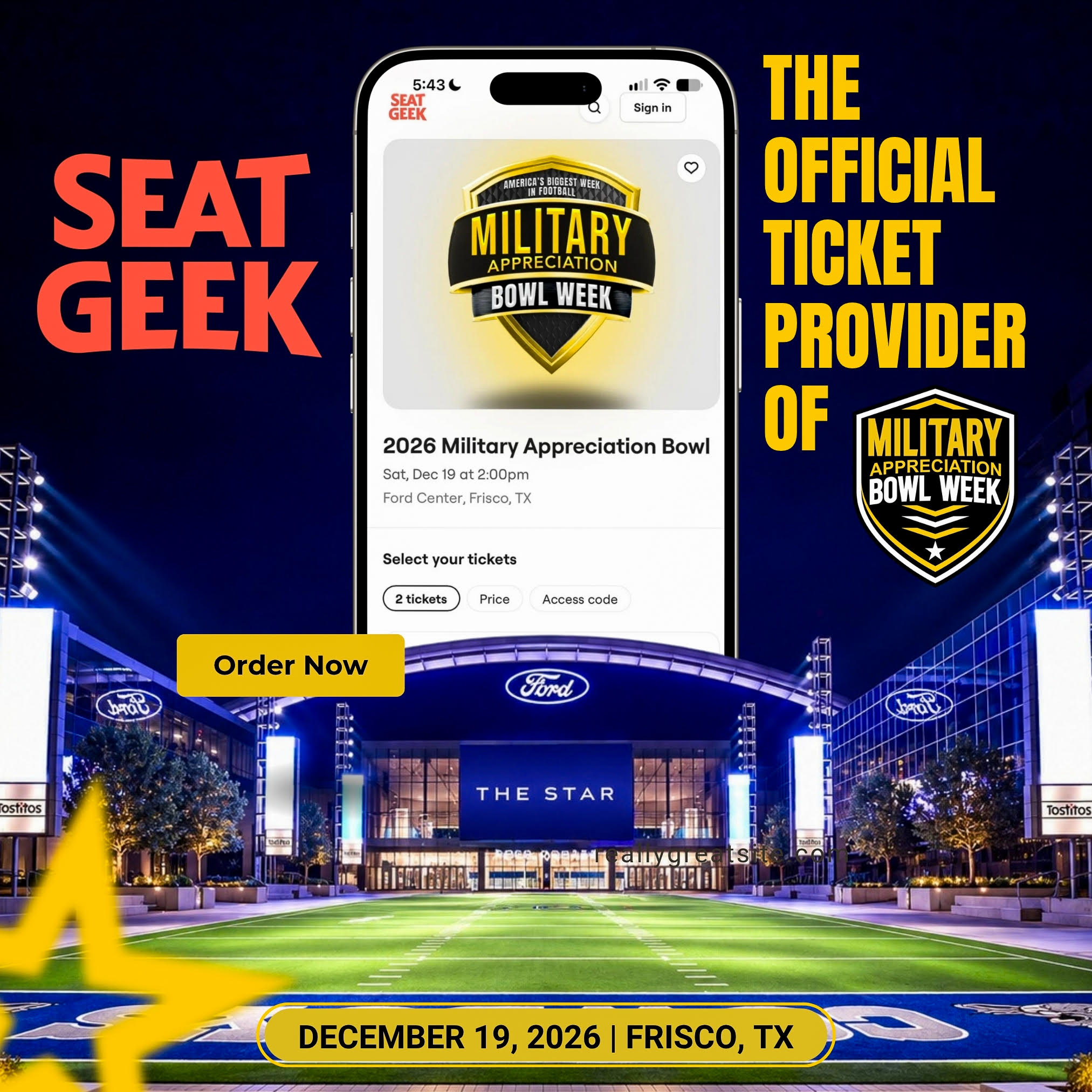 SEATGEEK PROMO